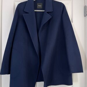 Theory Classic Wool/Cashmere Navy Jacket